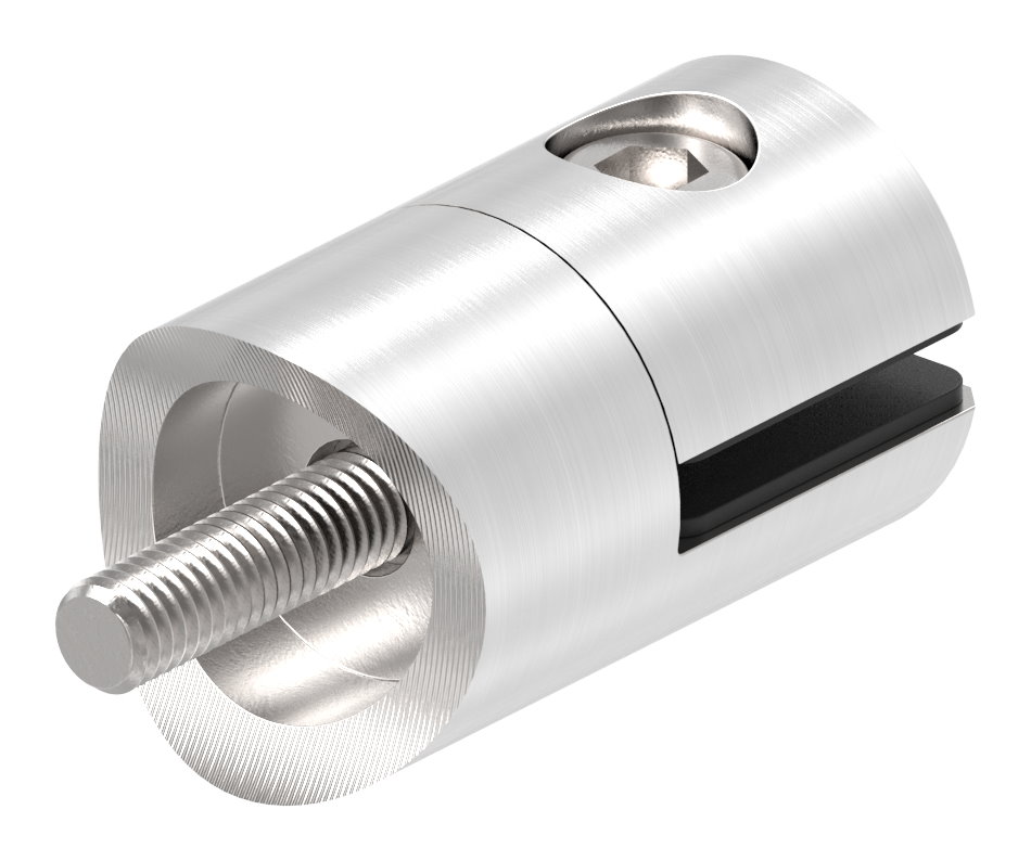 Blechhalter, Ø 25mm, Anschluss: 42,4mm, V4A