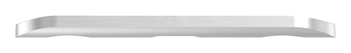 Handlaufanschlussplatte lange Ausführung, 42,4mm, V2A