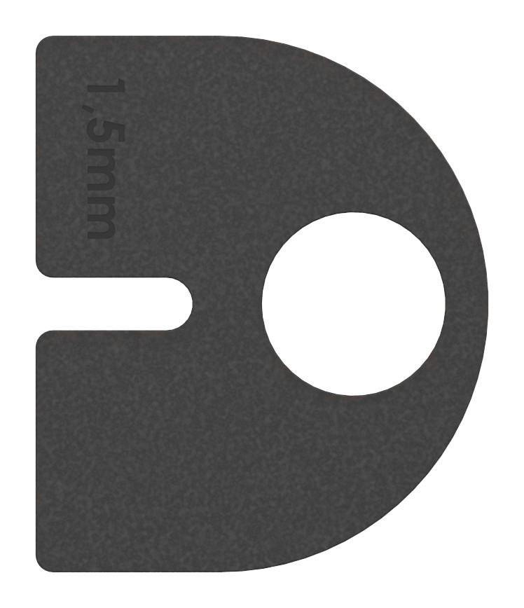 Gummi für Mod. 28, Blech 1,5mm