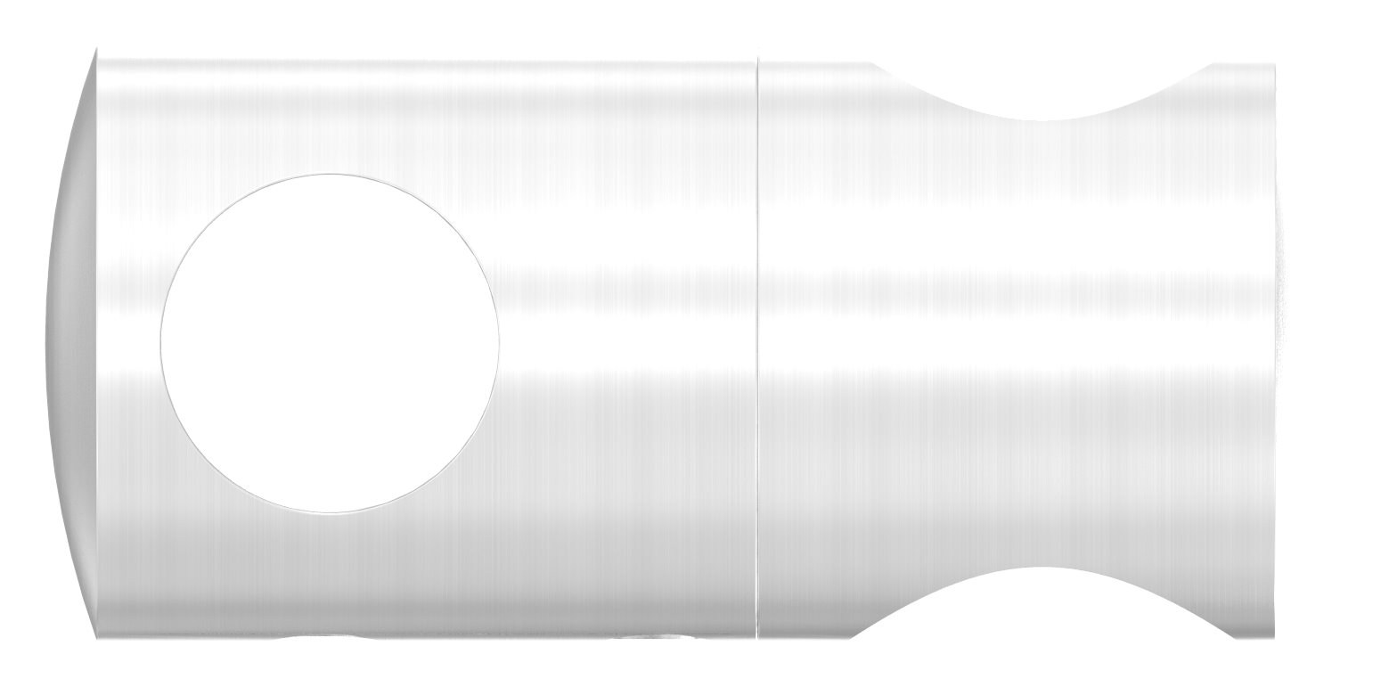 Doppelquerstabhalter mit 14,2 und 14,2mm Bohrung, V2A Doppelquerstabhalter mit 14,2 und 14,2mm Bohrung, V2A