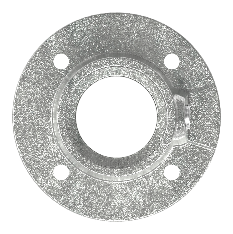 Wandhalter mit 4 Bohrungen, für Rohr Ø 60,3mm