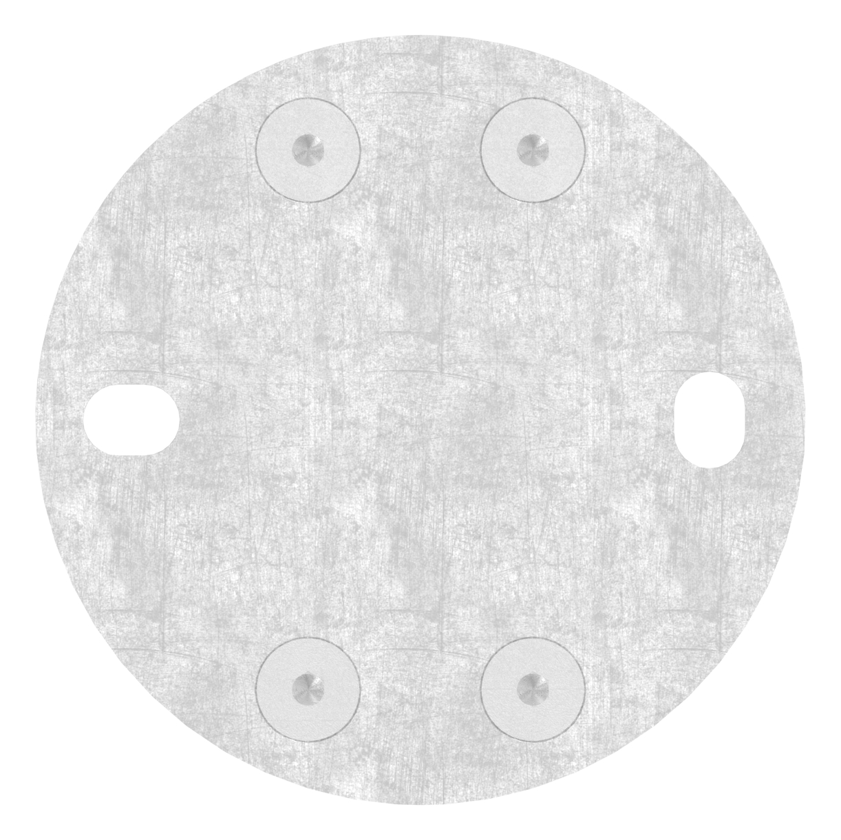 Wandbefestigung für Geländerpfosten 33,7mm, V2A