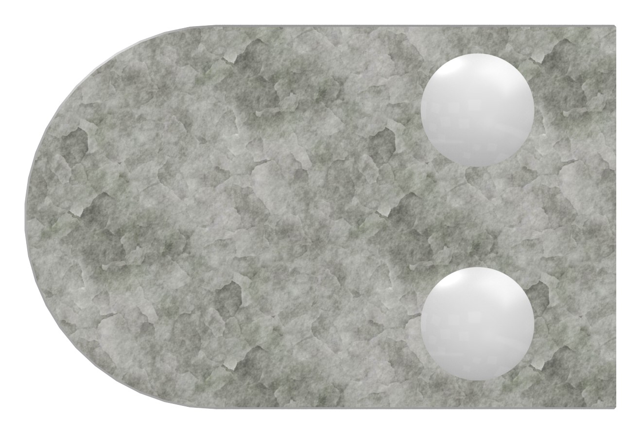 Glasklemme Mod. 33, Anschluss: 42,4mm, in Zink roh Glasklemme Mod. 33, Anschluss: 42,4mm, in Zink roh
