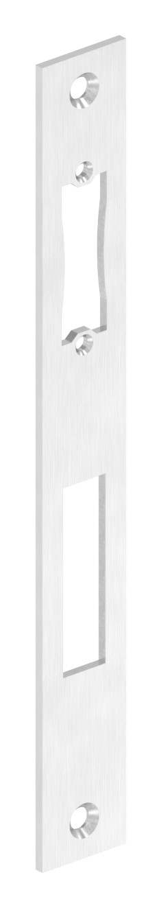 Edelstahlschließblech 242x30x3,0mm, für Abstand 92mm, V2A (1.4301) Edelstahlschließblech 242x30x3,0mm, für Abstand 92mm, V2A (1.4301)