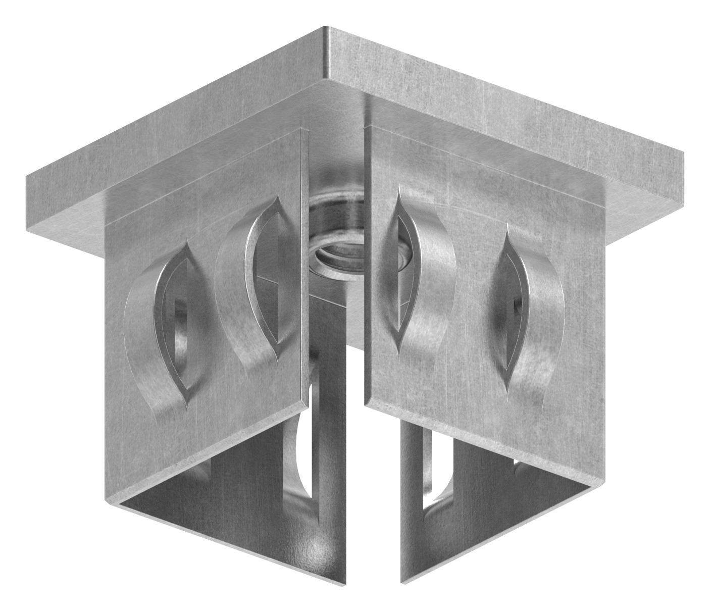 Stahleinschlagkappe, für Quadratrohr 40x40mm