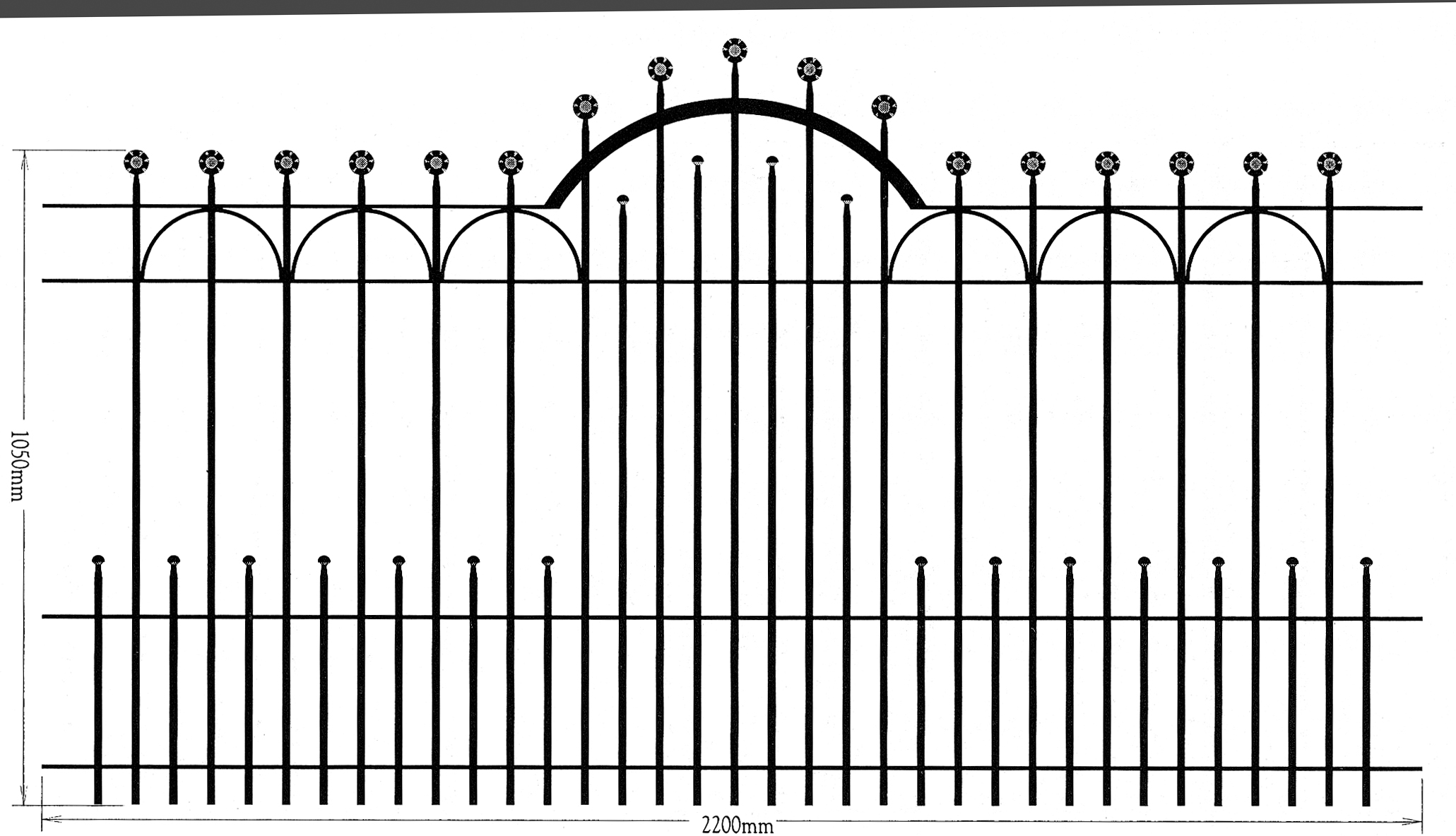 Zaunfeld, 1050x2200mm