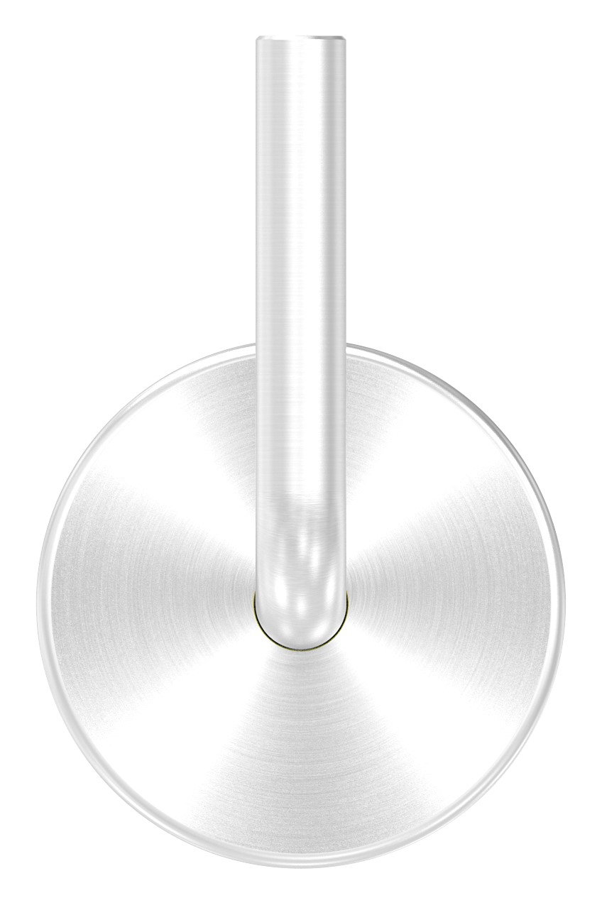 Handlaufhalter zum Anschweißen + Abdeckrosette (Ronde und Bügel verschweißt), V2A