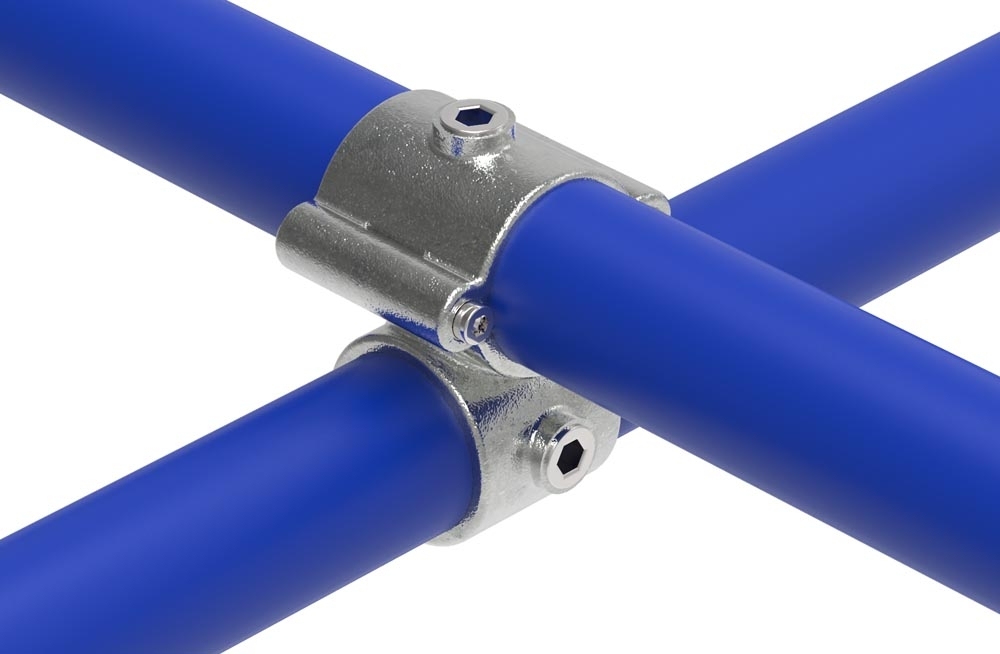 Kreuzverbinder aufklappbar, für Rohr Ø 33,7mm