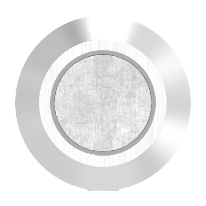 Querstabhalter (zum Stoßen vorne) gerader Anschluss, Bohrung vorne 12,2mm, V2A