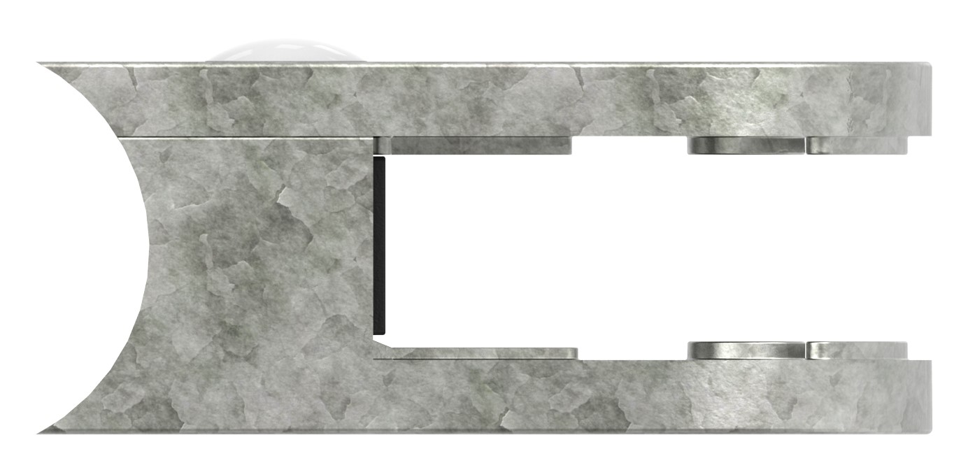 Glasklemme Mod. 38, Anschluss: 33,7mm, Zink roh Glasklemme Mod. 38, Anschluss: 33,7mm, Zink roh