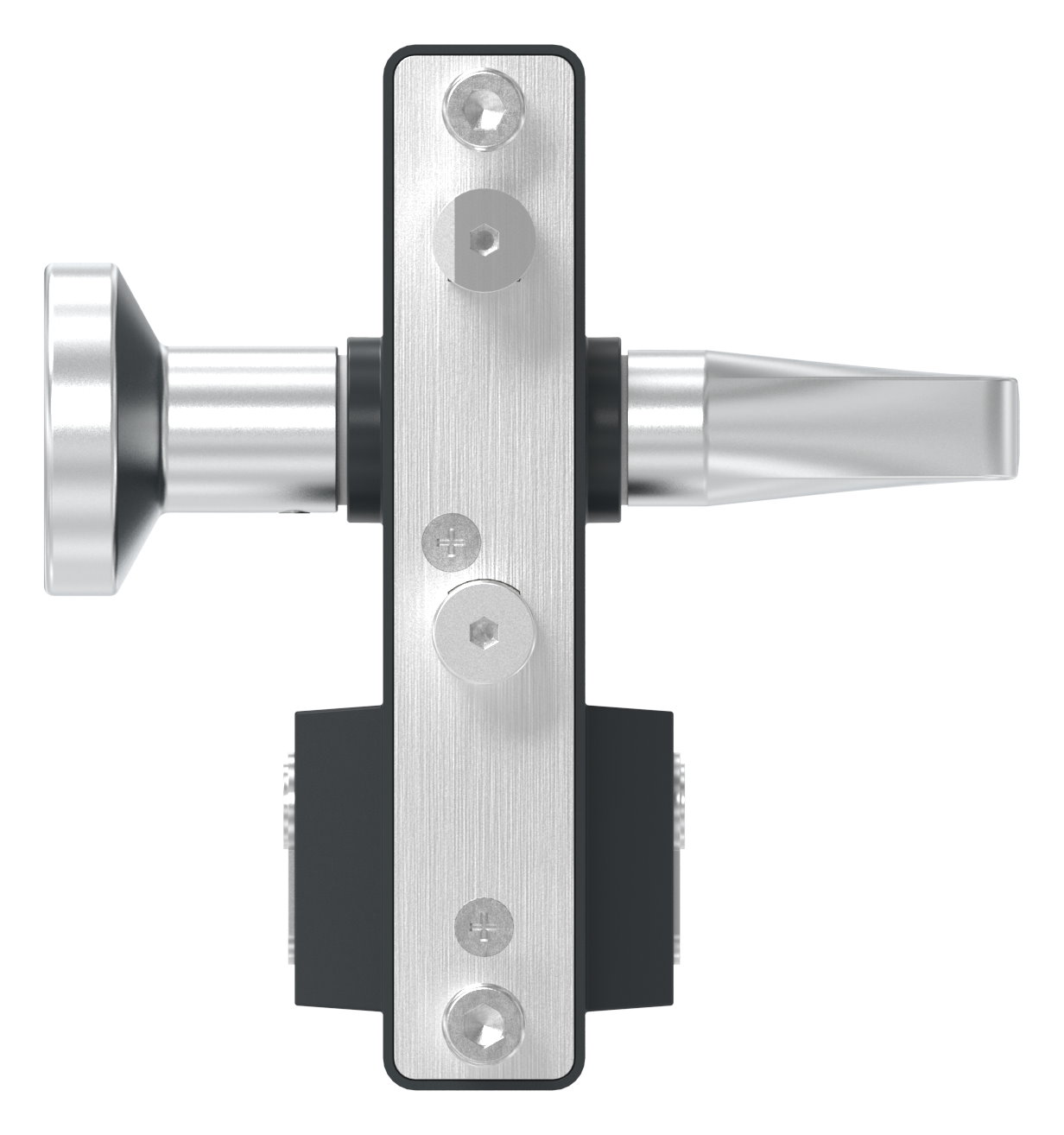 Gittertorschloss GTS 2 mit Anti-Panik-Funktion für Rohrstärke 40-60mm, Gehäuse RAL 7016