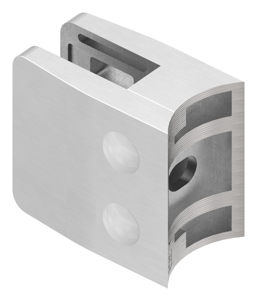 Glasklemme Mod. 34, Anschluss: 48,3mm, V4A Glasklemme Mod. 34, Anschluss: 48,3mm, V4A