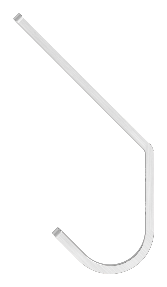 Kleiderhaken / Bügel aus Edelstahlflach 18 x 5mm Kleiderhaken / Bügel aus Edelstahlflach 18 x 5mm
