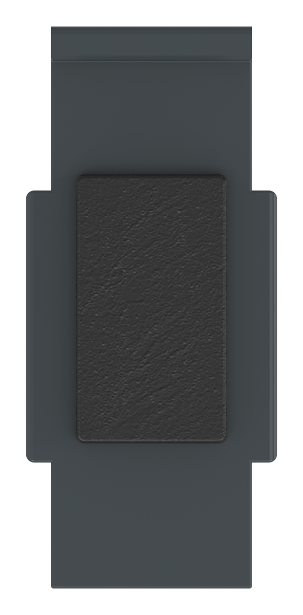 Sicherungsplatte für Mod. 31 , Zink roh pulverbeschichtet in RAL 7016 matt