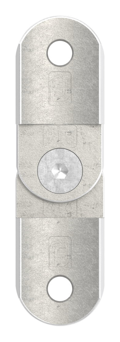 Handlaufanschlussplatte verstellbar, 42,4mm, V4A