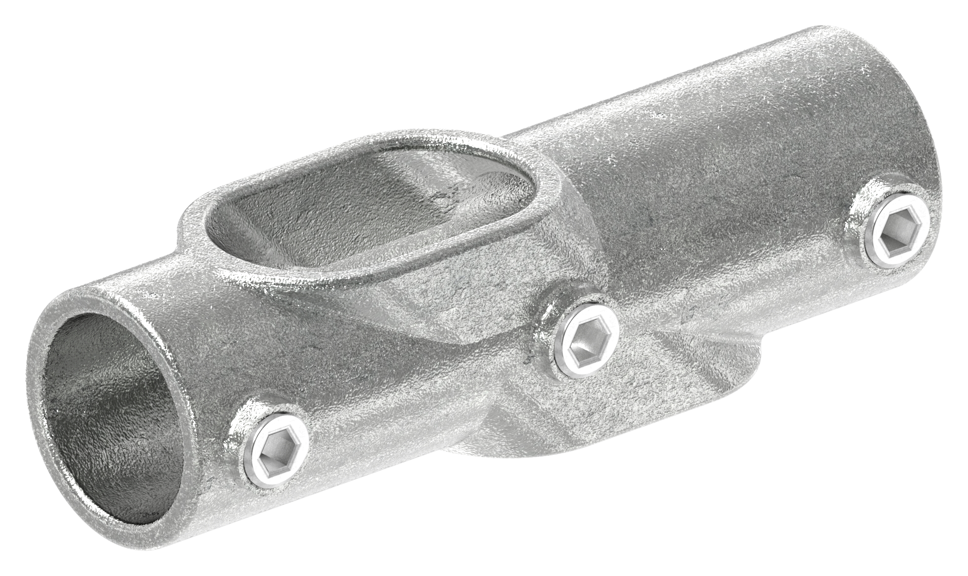 Kreuzstück, verstellbar 30 - 45°, für Rohr Ø 42,4mm