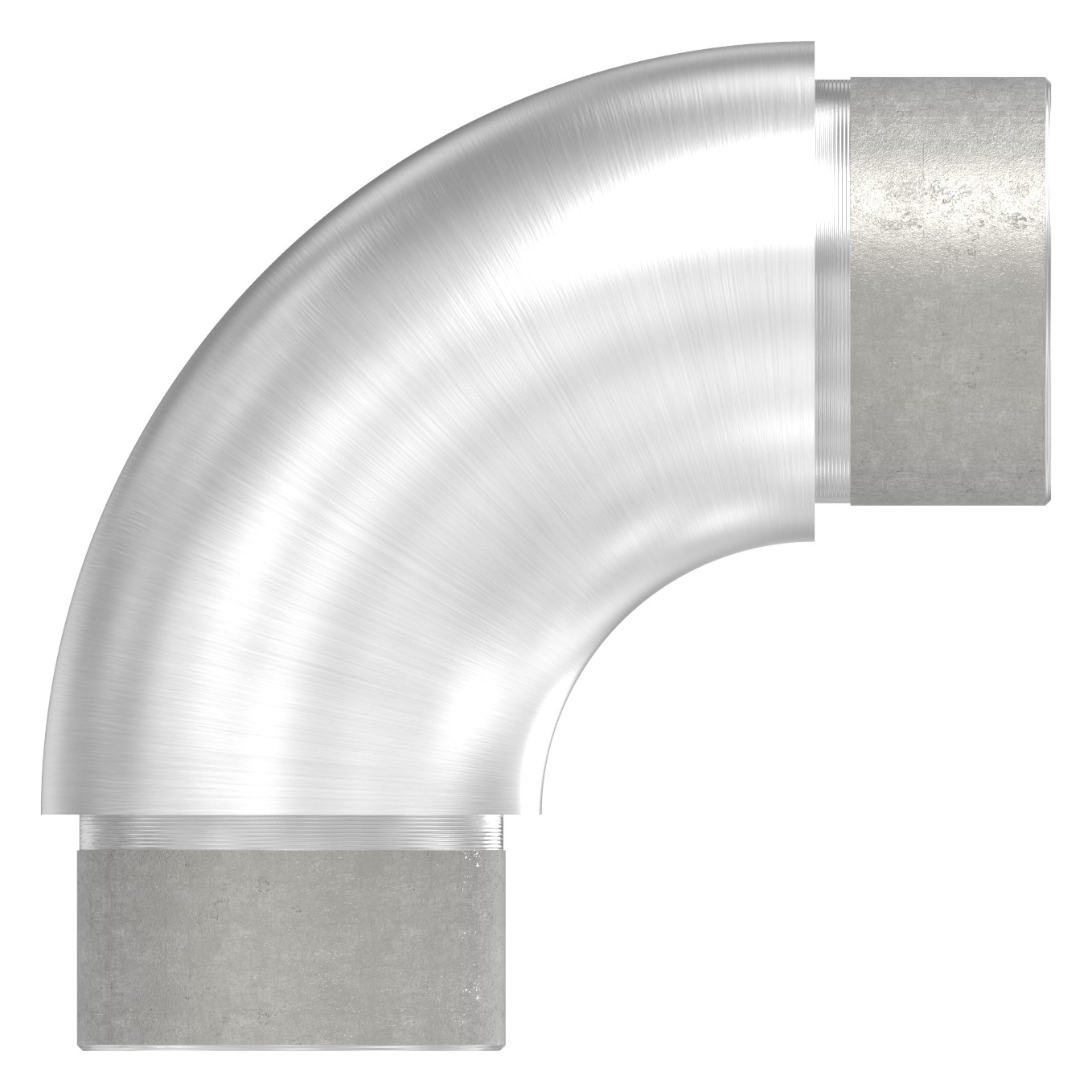 Rohrbogen 90°, für Rohr 42,4x3mm, V2A