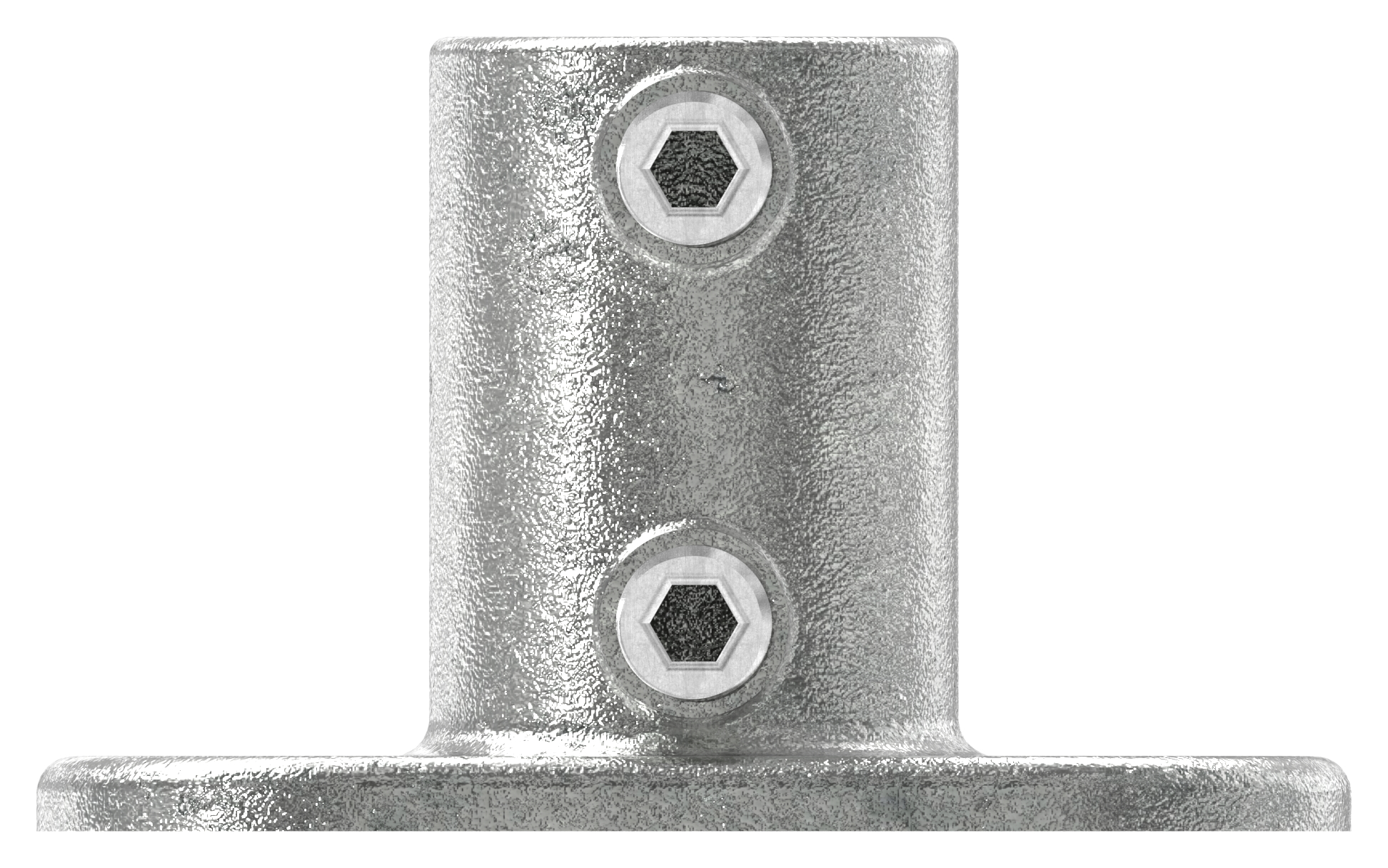 Wandhalter mit 2 Bohrungen, für Rohr Ø 42,4mm