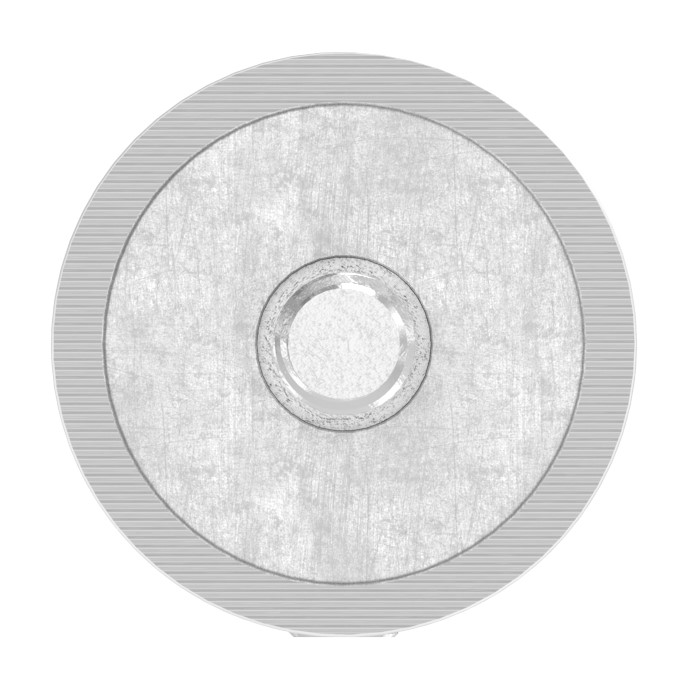 Querstabhalter zum Stoßen, Bohrung Ø 12,5mm, flacher Anschluss, V2A