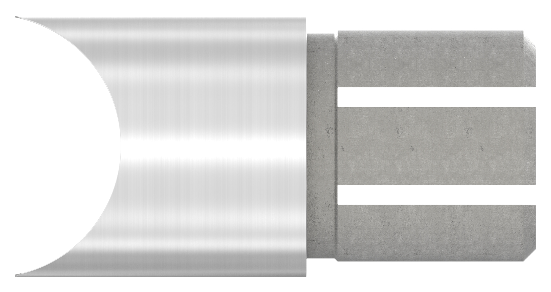 Anschlussstück 90°, Anschluss oben: 42,4mm, V2A Anschlussstück 90°, Anschluss oben: 42,4mm, V2A