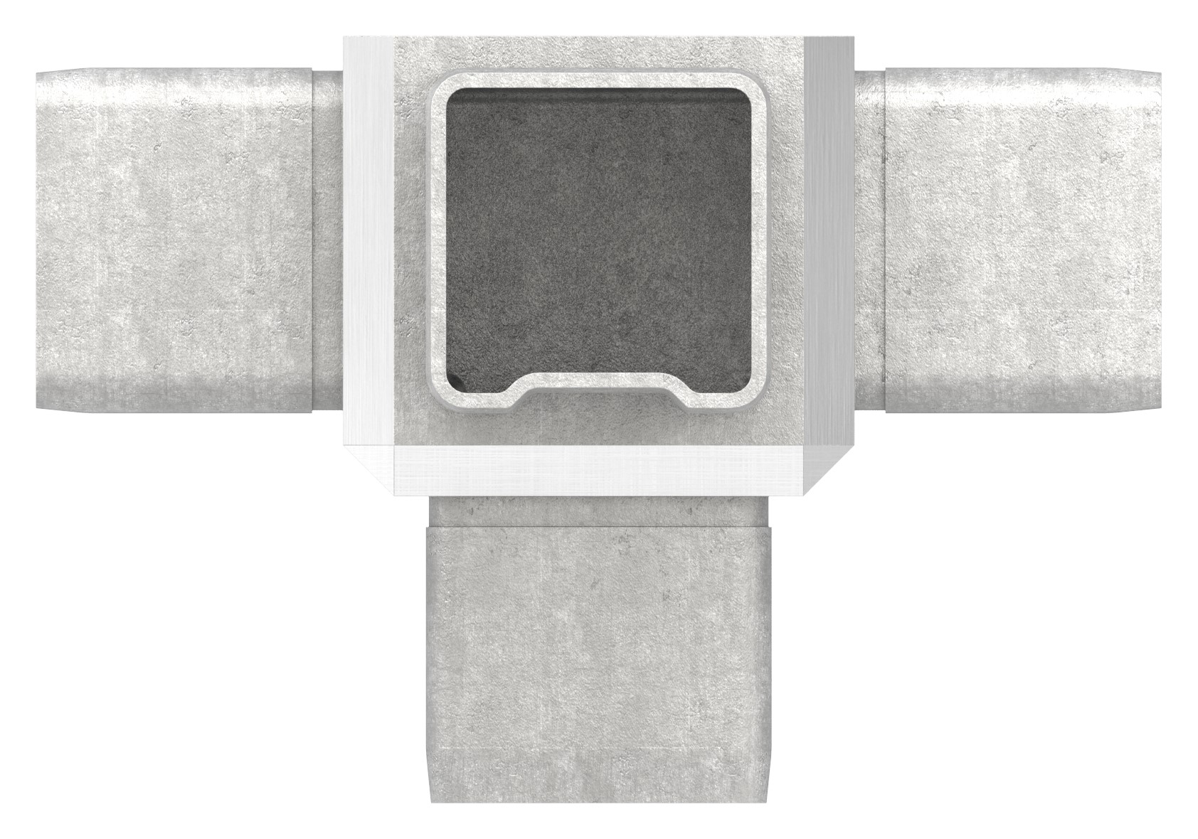 Verbinder für Rohr 40x40x3,00mm, V4A