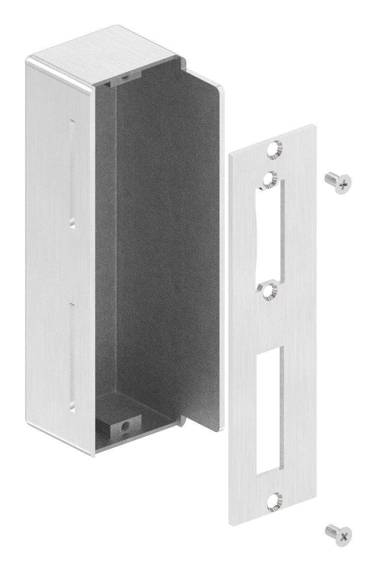 Edelstahlgegenkasten eckig, für Abstand 72mm, 50mm, V2A Edelstahlgegenkasten eckig, für Abstand 72mm, 50mm, V2A