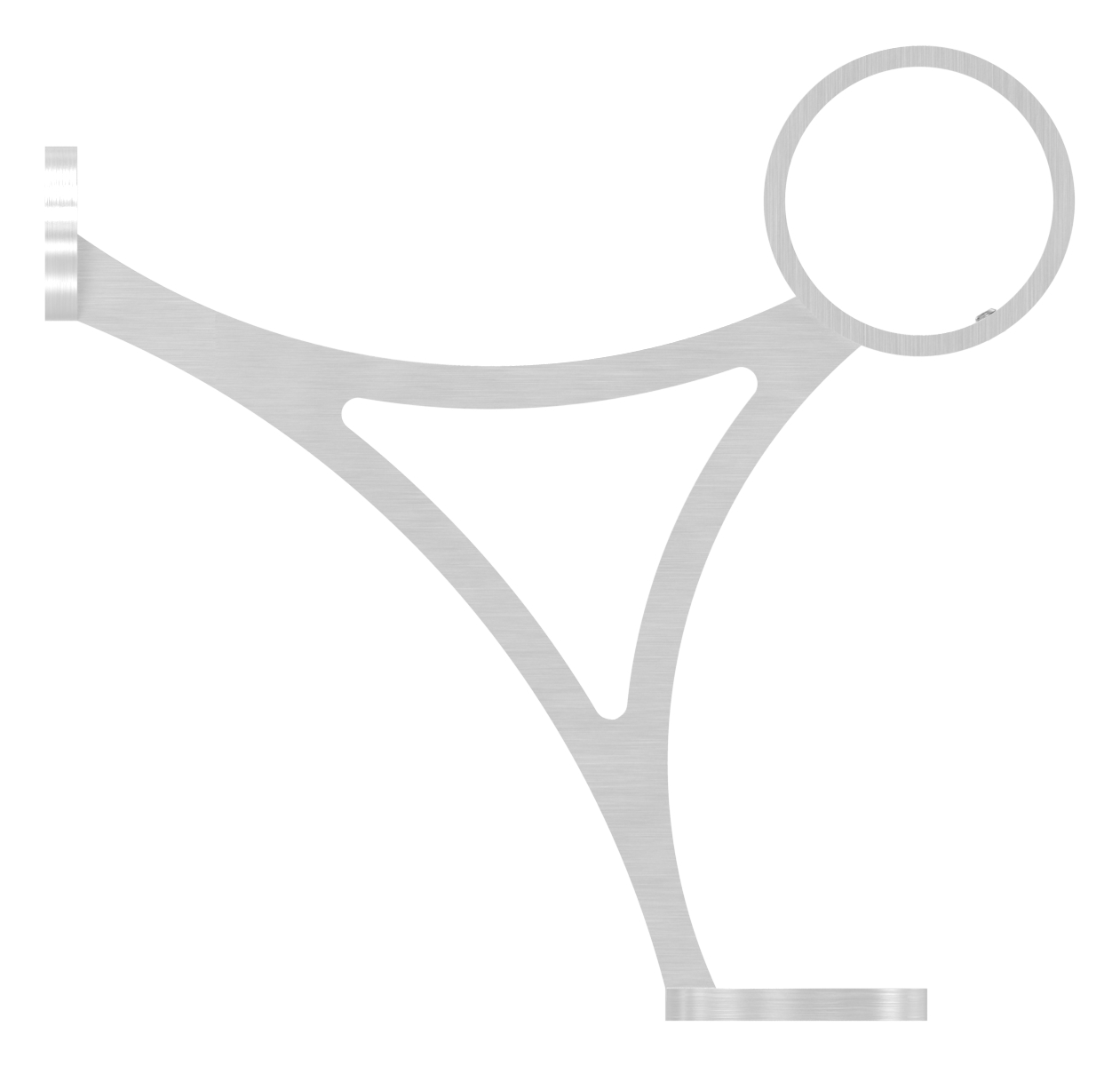 Fußlaufstütze, für Rohr 48,3mm, V2A Fußlaufstütze, für Rohr 48,3mm, V2A