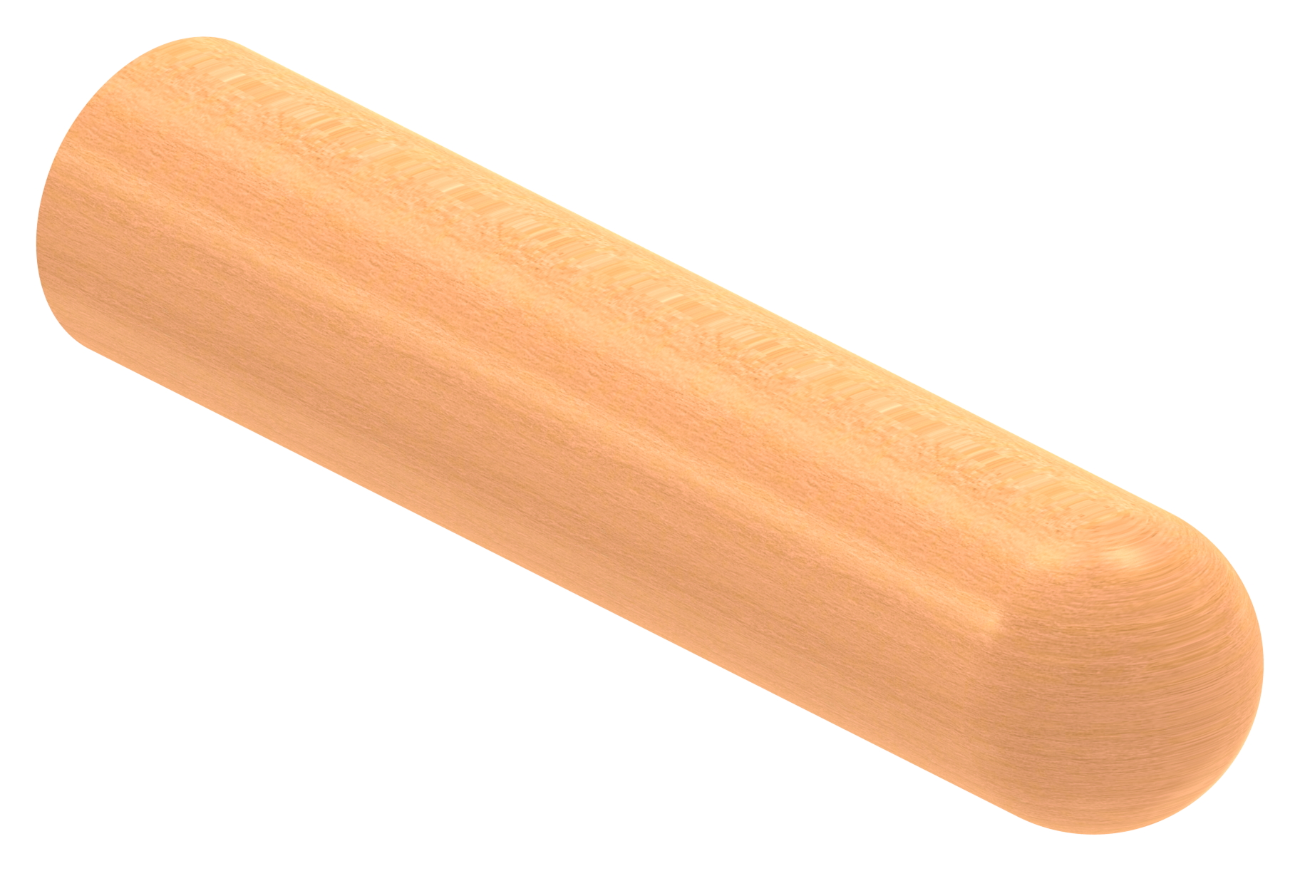 Holzhandlauf Buche gedämpft Ø 42mm, Länge 200mm, lackiert
