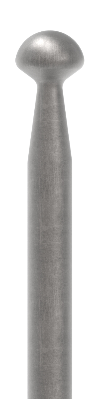 Zaunstab Ø 12mm, H: 1100mm, konisch mit Knopf halbrund