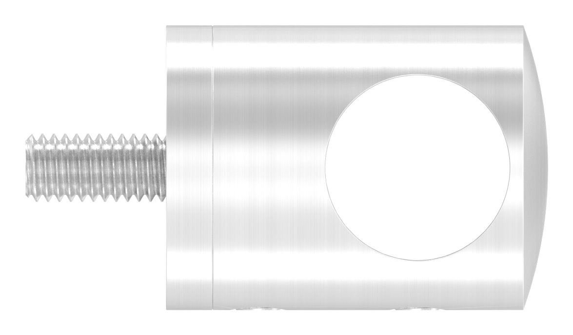 Querstabhalter für geraden Anschluss, 16,2mm Bohrung, V2A